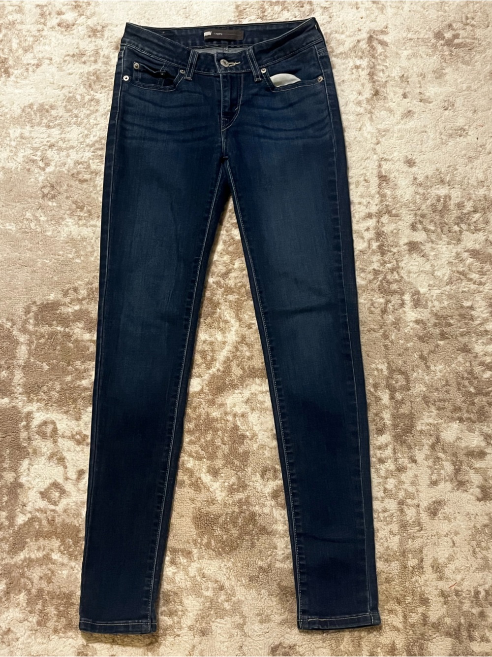 Levi's Dark Wash Denim Leggings Size 3M 26x32